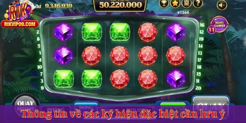 Thông tin về các ký hiệu đặc biệt cần lưu ý